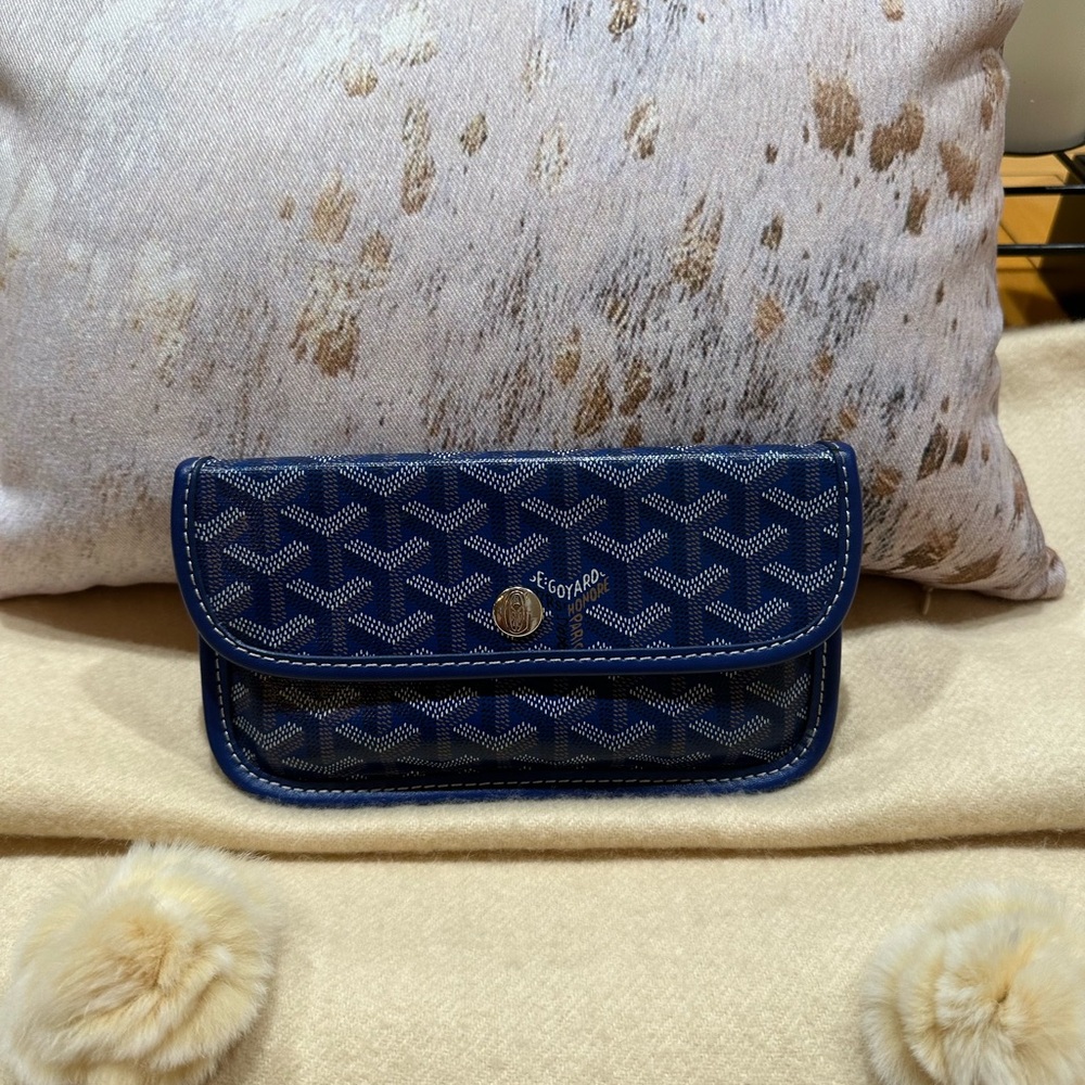 Goyard Blue Clutch Bag